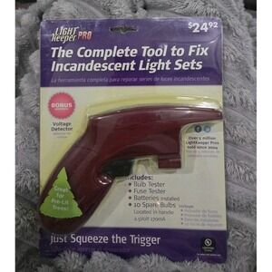 LIGHT keeper PRO Incandescent Light Set Repair Tool Kit w/ Voltage Detector. NEW